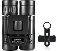 ASVIL Binoculares potentes HD de 300 x 25 50000 m de largo alcance plegable con poca luz de visión nocturna BAK4