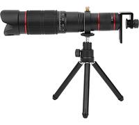 ASVIL Cámara de teléfono 36X con bolsa de transporte de trípode y clip general, lente doble ajustable, pequeño portador