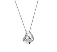 ASVIL Collar de plata con colgante irregular, cadena de clavícula, suéter, joyería