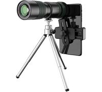 ASVIL Lente teleobjetivo HD 8-24x30 pequeño telescopio portátil pequeño telescopio portátil de largo alcance potente plegable para teléfonos inteligentes camping