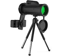 ASVIL Monocular compacto 10x42 HD de alta potencia, impermeable, con adaptador para smartphone y trípode, prisma BAK4, lente FMC, monocular para observación de aves adultas, Hunti al aire libre