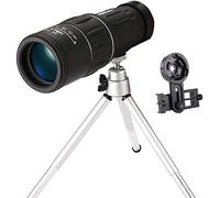 ASVIL Monocular compacto de alta potencia de 16 x 52 pulgadas, resistente al agua, prisma BAK4, lente FMC, monocular con adaptador para smartphone y trípode para observación de aves adultos, caza al
