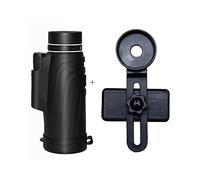 ASVIL Monocular portátil pequeño de 15 x 60 pulgadas con adaptador de teléfono inteligente, visión de alta potencia para adultos, para observación de aves, vida silvestre, concierto, deporte
