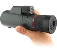 ASVIL Pequeño telescopio portátil 10-20X50 pequeño telescopio portátil BAK4 Prisma de alta potencia pequeños telescopios portátiles, para adultos K