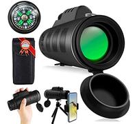 ASVIL Prismáticos monoculares portátiles de 40 x 60 HD, para adultos y niños, BAK4, impermeable