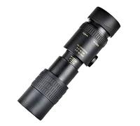 ASVIL Telescopio monocular con zoom súper teleobjetivo portátil para viajes en la playa, soporta smartphone para tomar fotos 4K 10-300X40mm