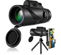 ASVIL Telescopio portátil de 12 x 50 pulgadas, pequeño telescopio portátil, de alta potencia, con soporte para smartphone y trípode ajustable, para observación de aves Huntin