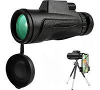 ASVIL Telescopio portátil pequeño 12X50 HD para adultos. Telescopio pequeño telescopio portátil impermeable de alta potencia con adaptador para smartphone y trípode para aves silvestres Wa