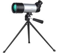 ASVIL Telescopio portátil pequeño de 15 x 52 pulgadas compatible con observación de pájaros, equipado con trípode, objetivo gran angular pequeño telescopio portátil compatible con Adu