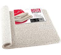 Asvin, Alfombrilla antideslizante de baño de PVC con textura suave, sin ftalatos, con drenaje, cómoda, de secado rápido, para baño, bañera, ducha o zonas húmedas, 61 x 40,5 cm