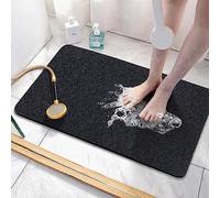 Asvin, Alfombrilla Antideslizante de baño de PVC con Textura Suave, sin ftalatos, con Drenaje, cómoda, de Secado rápido, para baño, bañera, Ducha o Zonas húmedas, 61 x 40,5 cm