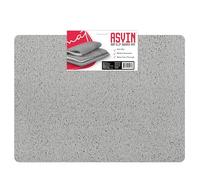 Asvin Alfombrilla antideslizante grande para baño y ducha para interior y zonas húmedas (60 x 80 cm, gris) de secado rápido