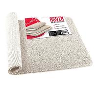 Asvin Alfombrilla de baño y ducha antideslizante con textura suave para interiores y zonas húmedas (40 x 60 cm, color blanco) Alfombrillas de goma sin ftalatos para superficies resbaladizas, secado
