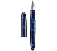Asvine C80 Pluma estilográfica #8 con punta de 1,1 mm, punta grande, hecha a mano, caligrafía, arte, dibujo, con estuche convertidor, juego de colección (azul galaxia)