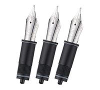 Asvine - Recambios de plumas para pluma estilográfica, color plateado, Nº 6 EF/F/M, pluma V169, P20, P30 y V126, 3 piezas