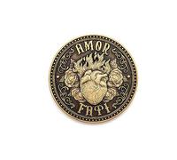 ASVP Shop Moneda Amor Fati - Moneda estoica - Moneda de desafío para la práctica estoica diaria