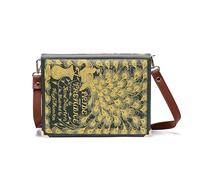 ASVP Shop Pride and Prejudice - Bolso de hombro cruzado - Perfecto para los amantes de los libros | Bolso de mano | Regalo de libro para ella | Jane Austen regalo del día de San Valentín, verde