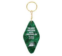 ASVP Shop The Great Northern Hotel Room 315 Twin Peaks - Etiqueta de llave inspirada en Twin Peaks, verde, predeterminada