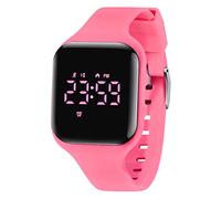 aswan watch Reloj Digital para niñas y niños con Podómetro,Distancia y Calorías sin APPs ni Móvil,cronómetro, Calendario, Despertador y luz-Reloj Infantil Deportivo con Correa de Silicona
