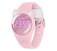 aswan watch Reloj Digital para niñas y niños con Podómetro,Distancia y Calorías sin APPs ni Móvil,cronómetro, Calendario, Despertador y luz-Reloj Infantil Deportivo con Correa de Silicona