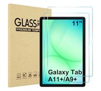 AsWant 2 Piezas Protector Pantalla para Samsung Galaxy Tab A11+ Plus/Tab A9 Plus 11 Pollici 2025, Película Ultra Clara de Vidrio Templado para Galaxy Tab A11+