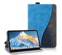AsWant Custodia per Lenovo Idea Tab Plus 12.1 Pulgadas, Modelo 2025 Pelle Ultra Sottile PU Case con Funzione Stand Tablet Protettiva Cover Lenovo Idea Tab Plus (BLU)