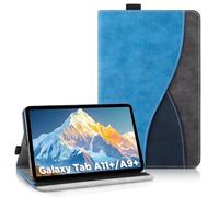 AsWant Custodia per Samsung Galaxy Tab A11+ Plus 11" 2025/Tab A9 Plus 11 Pulgadas- Pelle Ultra Sottile PU Case con Funzione Stand Tablet Protettiva Cover Galaxy Tab A11+ Plus (BLU)