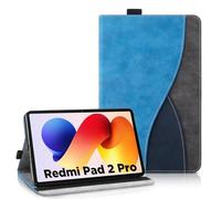 AsWant Custodia per Xiaomi Redmi Pad 2 Pro 12.1pulgadas Pelle Ultra Sottile PU Case con Funzione Stand Tablet Protettiva Cover Redmi Pad 2 Pro (BLU)