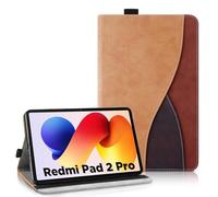 AsWant Custodia per Xiaomi Redmi Pad 2 Pro 12.1pulgadas Pelle Ultra Sottile PU Case con Funzione Stand Tablet Protettiva Cover Redmi Pad 2 Pro (Marrone)