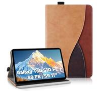 AsWant Funda Carcasa per Samsung Galaxy Tab S10 FE/ S9 FE 10.9 Pulgadas / S9 2023 Pulgadas- Estuche Inteligente Ultra Slim PU Protectora con Soporte/Cartera Funda Galaxy Tab S9 FE (Marrón)