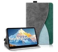 AsWant Funda Carcasa per Samsung Galaxy Tab S10 Ultra/S9 Ultra/S8 Ultra 14,6 Pulgadas - Estuche Inteligente Ultra Slim PU Protectora Case (Gris Oscuro)