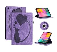 AsWant Funda Compatible con Samsung Galaxy Tab A 10.1 Pulgadas 2019 T510 T515 - Estuche Inteligente Ultra Slim PU Protectora con Soporte/Cartera (Púrpura)