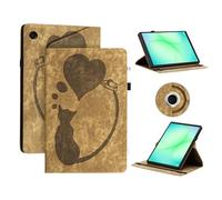 AsWant Funda Compatible con Samsung Galaxy Tab A11+ Plus 11" 2025/Tab A9 Plus 11 Pulgadas - Estuche Inteligente Ultra Slim PU Protectora con Soporte/Cartera (Albaricoque)