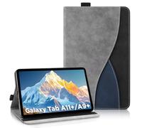 AsWant Funda para Galaxy Tab A11+ Plus/A9+ 11 Pulgadas 2025/2023 - Funda de Cuero Galaxy Tab A11+/A9 Plus, Auto Activación/Reposo (Gray)