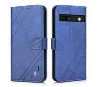 AsWant Funda para Google Pixel 7A 6.1" - Carcasa Libro Ultra Slim con Soporte de Cartera Carcasa Compatible con Google Pixel 7A, Azul
