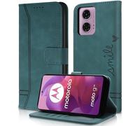 AsWant Funda para Motorola Moto E14/G24/G04/G04s - Cuero de PU Cartera Multifunción de Cierre Magnético Función Flip Case Carcasa Moto G24 (Verde)