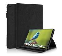 AsWant Funda para Samsung Galaxy Tab A 10.1 2019 SM-T510/T515 Slim Carcasa Cuero PU con Soporte Función para Samsung Galaxy Tab A 10,1 2019 SM-T510, Negro