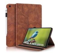AsWant Funda para Samsung Galaxy Tab A 10.1 2019 SM-T510/T515 Slim Carcasa Cuero PU con Soporte Función para Samsung Galaxy Tab A 10,1 2019 SM-T510, Marrón