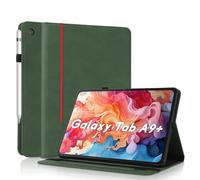 AsWant Funda para Samsung Galaxy Tab A9+/ A9 Plus 11 Pulgadas 2023 SM-X210/ X216/ X218 - Protectora TPU con Soporte/Cartera, Auto Activación/Reposo Funda Galaxy Tab A9+ (Verde)