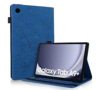 AsWant Funda para Samsung Galaxy Tab A9 Plus 11'' 2023 SM-X210 SM-X215 SM-X216 Funda ultrafina con función cartera y función atril Compatible con Galaxy Tab A9+, Azul
