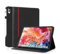 AsWant Funda para Samsung Galaxy Tab S11 Ultra 14.6 Pulgadas 2025 SM-X936B/ SM-X930 - Protectora TPU con Soporte/Cartera Funda Samsung Tab S11 Ultra (Negro)