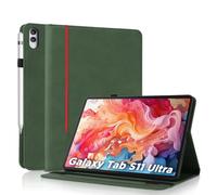 AsWant Funda para Samsung Galaxy Tab S11 Ultra 14.6 Pulgadas 2025 SM-X936B/ SM-X930 - Protectora TPU con Soporte/Cartera Funda Samsung Tab S11 Ultra (Verde)
