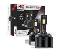 ASX Iluminación - Bombillas LED D1S/D1R para Faros Delanteros de Coche, 24000LM Reales, 100W 9V-100V con Tecnología CANbus, Luz Blanca 6000K, Plug & Play, Bombillas D1S Xenon, Pack 2 Unidades