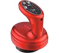 ASXZ Aparato de terapia de masaje con ventosas eléctricas,dispositivo de raspado Gua Sha con ventosa de vacío,cepillo de masaje meridiano, masajeador de celulitis,herramientas de raspado de mano,Rojo