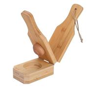 Asyduey 1 Uds. Molde de Madera para Cesta de PláTano y Tocino, Molde para AlbóNdigas Express, Herramienta de Cocina, Prensa para Pastel de Carne, Molde para Hacer AlbóNdigas