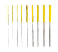 Asyduey 10 Limas Cilíndricas de Diamante de 1 mm A 5,8 mm de Diámetro Pequeño, Herramienta de Escariado, de Aleación Surtida.