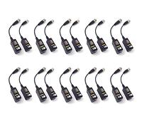Asyduey 10 Pares de Transceptores HD BNC Video Balun 8MP 1080P 720P UTP Cat5 HD CVI TVI AHD para CÁMARA
