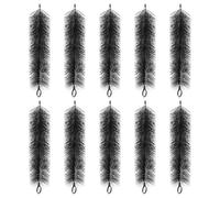 Asyduey 10 Piezas Cepillo de NúCleo de Acero Inoxidable Filtro de Acuario Pecera Limpia Herramientas Filtro BioquíMico del Estanque del Cepillo Filtro de Cepillo