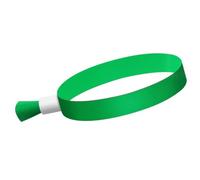 Asyduey 100 Pulseras de Tela para Eventos, MuñEqueras de Colores para Eventos, para Pulsera Ligera de Concierto (Verde)