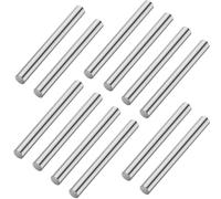 Asyduey 12 Piezas Varilla de Zinc Ánodo de Metal de Zinc Buena Conductividad Superficie para Investigación de Experimentos Científicos Escolares